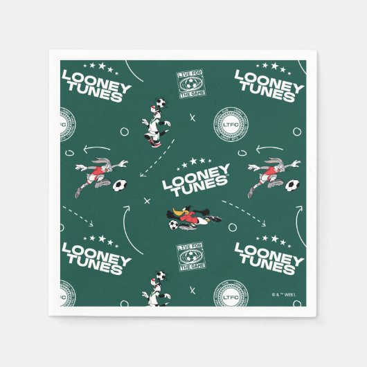 LOONEY TUNES™ Soccer Playbook Pattern Servet (Voorkant)