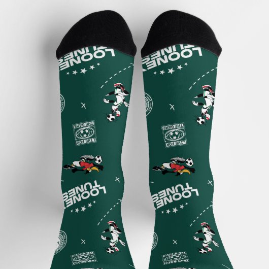 LOONEY TUNES™ Soccer Playbook Pattern Sokken (Top)