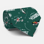 LOONEY TUNES™ Soccer Playbook Pattern Stropdas (Opgerold)