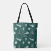 LOONEY TUNES™ Soccer Playbook Pattern Tote Bag (Achterkant)