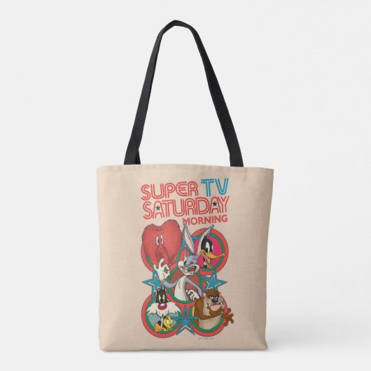 LOONEY TUNES™ | Super TV Zaterdagochtend Tote Bag (Achterkant)