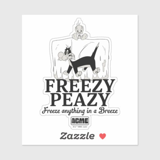 LOONEY TUNES™ | SYLVESTER™ & TWEETY™ Freezy Peazy Sticker (Vel)