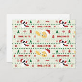 LOONEY TUNES™ SYLVESTER™ & TWEETY™ Kerstpatroon Feestdagenkaart (Voorkant / Achterkant)