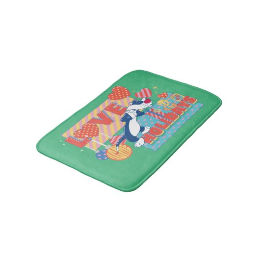 LOONEY TUNES™ | SYLVESTER™ & TWEETY™Love Feestdage Badmat (Gekanteld)