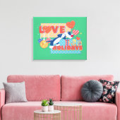 LOONEY TUNES™ | SYLVESTER™ & TWEETY™Love Feestdage Canvas Afdruk (Insitu (Woonkamer))
