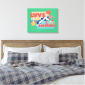 LOONEY TUNES™ | SYLVESTER™ & TWEETY™Love Feestdage Canvas Afdruk (Insitu (Slaapkamer))