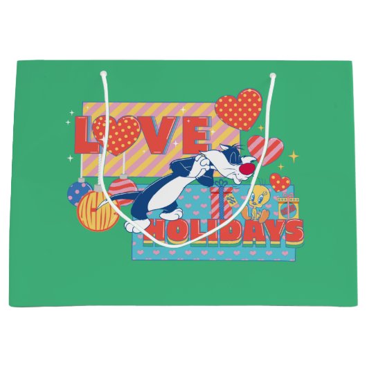 LOONEY TUNES™ | SYLVESTER™ & TWEETY™Love Feestdage Groot Cadeauzakje (Voorkant)