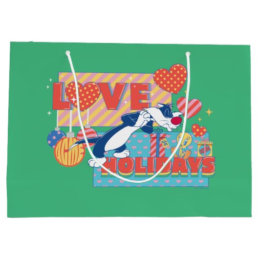 LOONEY TUNES™ | SYLVESTER™ & TWEETY™Love Feestdage Groot Cadeauzakje (Achterkant)