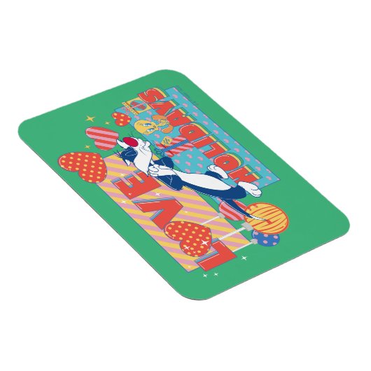 LOONEY TUNES™ | SYLVESTER™ & TWEETY™Love Feestdage Magneet (Rechterzijde)