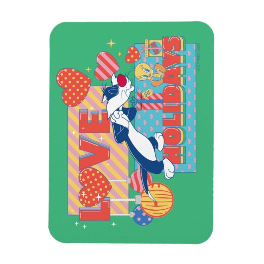 LOONEY TUNES™ | SYLVESTER™ & TWEETY™Love Feestdage Magneet (Verticaal)