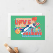 LOONEY TUNES™ | SYLVESTER™ & TWEETY™Love Feestdage Notitiekaartje (Voorkant / Achterkant in situ)