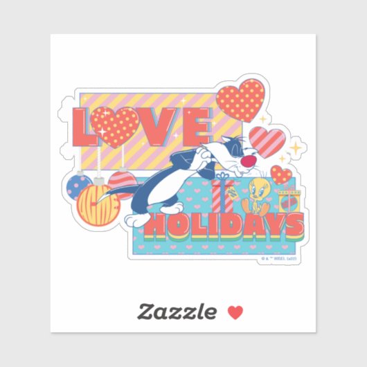 LOONEY TUNES™ | SYLVESTER™ & TWEETY™Love Feestdage Sticker (Vel)
