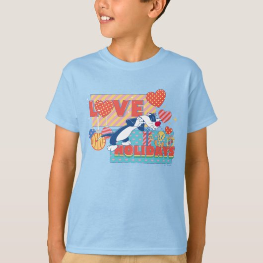 LOONEY TUNES™ | SYLVESTER™ & TWEETY™Love Feestdage T-shirt (Voorkant)