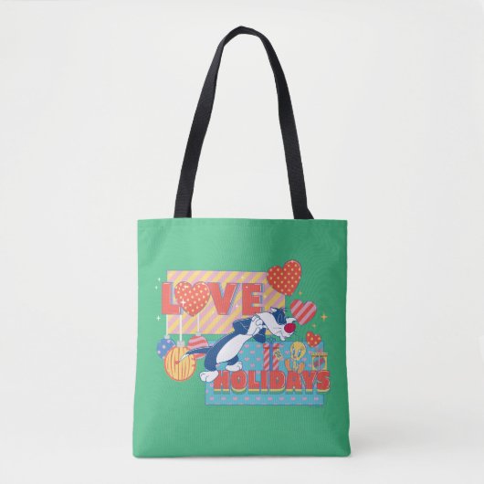 LOONEY TUNES™ | SYLVESTER™ & TWEETY™Love Feestdage Tote Bag (Voorkant)