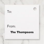 LOONEY TUNES™ SYLVESTER™ & TWEETY™ vakantiepatroon Bedankjes Labels (Achterkant)