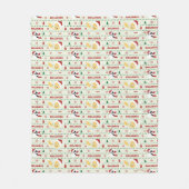 LOONEY TUNES™ SYLVESTER™ & TWEETY™ vakantiepatroon Fleece Deken (Voorkant)