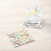 LOONEY TUNES™ SYLVESTER™ & TWEETY™ vakantiepatroon Kartonnen Onderzetters (Insitu)