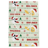 LOONEY TUNES™ SYLVESTER™ & TWEETY™ vakantiepatroon Medium Cadeauzakje (Voorkant)