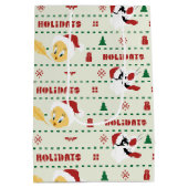 LOONEY TUNES™ SYLVESTER™ & TWEETY™ vakantiepatroon Medium Cadeauzakje (Achterkant)