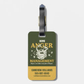 LOONEY TUNES™ |TAZ™ ACME Anger Management Bagagelabel (Achterkant verticaal)