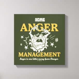 LOONEY TUNES™  TAZ™ ACME Anger Management Canvas Afdruk