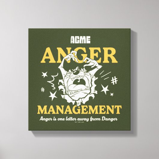 LOONEY TUNES™ |TAZ™ ACME Anger Management Canvas Afdruk (Voorkant)
