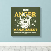 LOONEY TUNES™ |TAZ™ ACME Anger Management Canvas Afdruk (Insitu (Houten vloer))