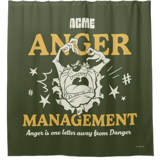 LOONEY TUNES™ |TAZ™ ACME Anger Management Douchegordijn (Voorkant)