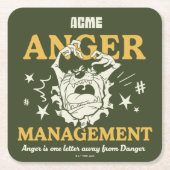 LOONEY TUNES™ |TAZ™ ACME Anger Management Kartonnen Onderzetters (Voorkant)