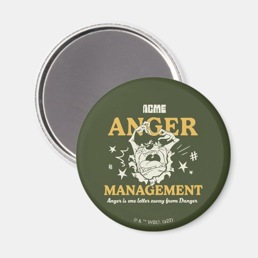 LOONEY TUNES™ |TAZ™ ACME Anger Management Magneet (Voorkant / Achterkant)