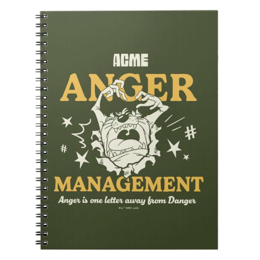 LOONEY TUNES™ |TAZ™ ACME Anger Management Notitieboek (Voorkant)