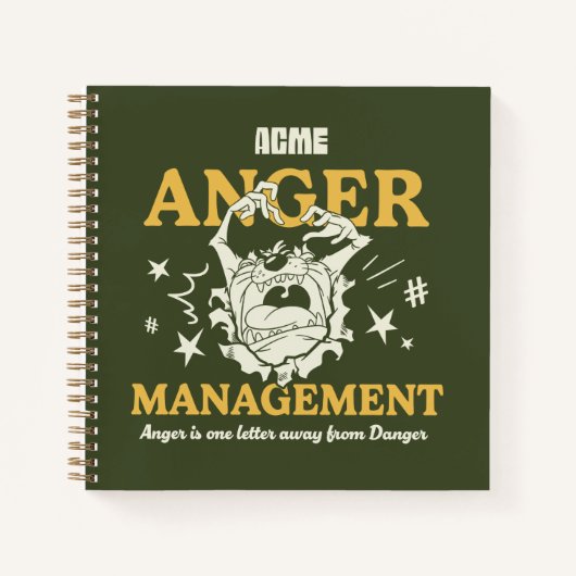 LOONEY TUNES™ |TAZ™ ACME Anger Management Notitieboek (Voorkant)