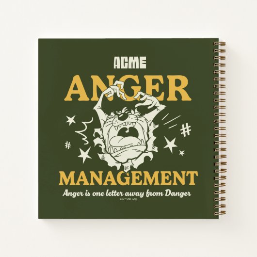 LOONEY TUNES™ |TAZ™ ACME Anger Management Notitieboek (Achterkant)
