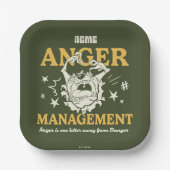 LOONEY TUNES™ |TAZ™ ACME Anger Management Papieren Bordje (Voorkant)
