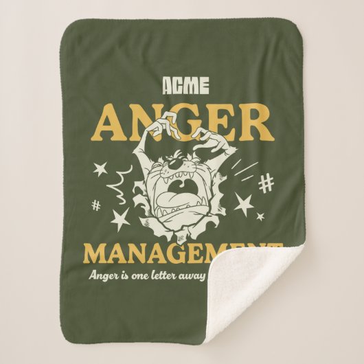 LOONEY TUNES™ |TAZ™ ACME Anger Management Sherpa Deken (Voorkant)