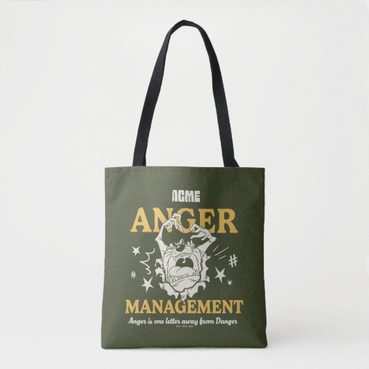 LOONEY TUNES™ |TAZ™ ACME Anger Management Tote Bag (Voorkant)