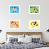LOONEY TUNES™ TAZ™ MUURKUNST SETS (Slaapkamer)