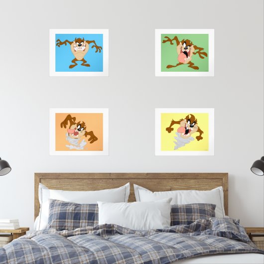LOONEY TUNES™ TAZ™ MUURKUNST SETS (Slaapkamer)