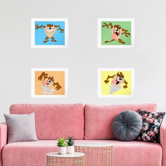 LOONEY TUNES™ TAZ™ MUURKUNST SETS (Woonkamer)
