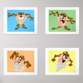 LOONEY TUNES™ TAZ™ MUURKUNST SETS (Voorkant)