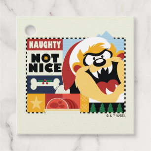 LOONEY TUNES™ TAZ™ Naughty Not Nice Bedankjes Labels
