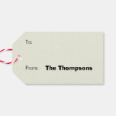 LOONEY TUNES™ TAZ™ Naughty Not Nice Cadeaulabel (Achterkant Horizontaal)