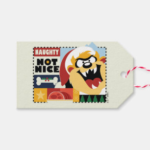 LOONEY TUNES™ TAZ™ Naughty Not Nice Cadeaulabel