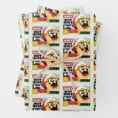 LOONEY TUNES™ TAZ™ Naughty Not Nice Inpakpapier Vel (In situ)