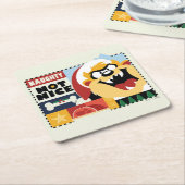 LOONEY TUNES™ TAZ™ Naughty Not Nice Kartonnen Onderzetters (Schuin)