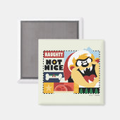 LOONEY TUNES™ TAZ™ Naughty Not Nice Magneet (Voorkant / Achterkant)