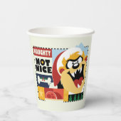 LOONEY TUNES™ TAZ™ Naughty Not Nice Papieren Bekers (Achterkant)