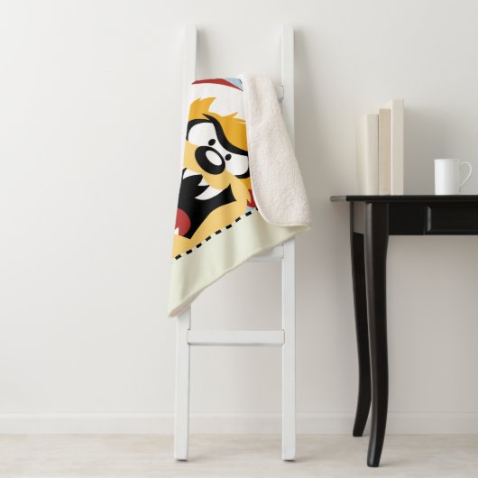 LOONEY TUNES™ TAZ™ Naughty Not Nice Sherpa Deken (In situ)