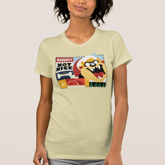 LOONEY TUNES™ TAZ™ Naughty Not Nice T-shirt (Voorkant)