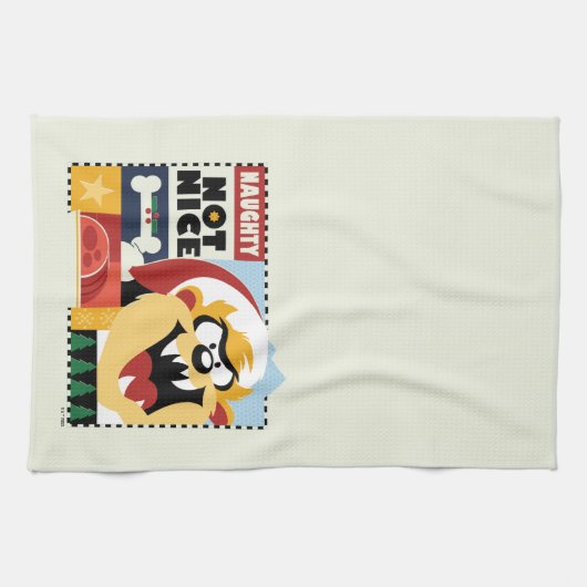 LOONEY TUNES™ TAZ™ Naughty Not Nice Theedoek (Horizontaal)